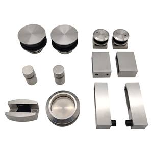 Современная нержавеющая сталь, стеклянная раздвижная дверь, комплект оборудования, прочные аксессуары для ванной комнаты, винт, прямая Заводская - Product Image 1