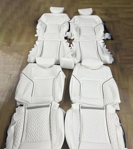 Housse de siège de voiture universelle en PVC <span class=keywords><strong>noir</strong></span> et rouge, imperméable, en cuir PU, ensemble complet pour Audi A6 C7 C6, housse de protection - Product Image 1