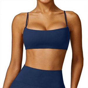 Nouveau soutien-gorge de sport personnalisé écologique pour femme, réglable, à fort impact, blanc, pour le yoga, avec étiquette privée - Product Image 1