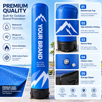 Colonne gonflable personnalisée CATC avec logo, en tissu Oxford 350D, imperméable et résistante au vent |   Pilier publicitaire personnalisé pour événements, couleur sur mesure |   1