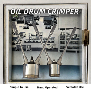 Meilleur Prix Machine d'emballage unique pour la scellage manuel des bouchons de fûts d'huile de 200L, facile à utiliser, pour couvercles de seaux métalliques chimiques de 3/4" et 2" - Product Image 2