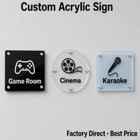 Plaque de nom personnalisée en acrylique pour bureau, support de table de comptoir, impression UV, finition polie, vente en gros directe usine