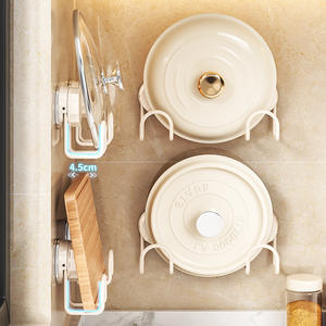 Crochet à ventouse mural sans perçage, forme polygonale peinte, pour rangement de cuisine A37 - Product Image 2