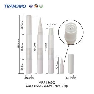 Stylo vide personnalisable pour huile à ongles, blanchiment dentaire et dissolvant de vernis à ongles, 2ml, avec applicateur rotatif - Product Image 3