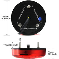 Feux arrière ronds de 5 pouces, feux arrière de remorque IP66, homologation Emark, feux arrière ronds universels à LED