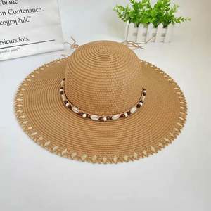 Chapeaux de soleil en papier à large bord pour femmes, vente en gros, pour usage quotidien, pêche, voyage, décontracté, plage, vacances, ski, protection solaire extérieure - Product Image 3