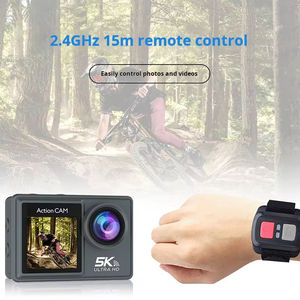 EIS Sports cam Haute Résolution 4K 60FPS 5K 30FPS WIFI Double écran couleur tactile 1.5 pouces & 2 pouces Action Camera Caméscope Numérique - Product Image 1