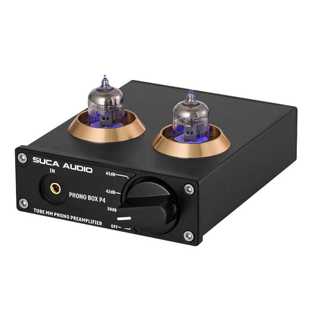 Vacuum Tube Phono Stage MM Cartridge Preamplifier for Turntable HiFi Audiophile Vinyl System Audio Power Amplifier