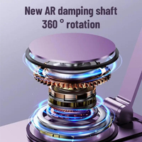 Nouveaux articles cadeaux 2024, support de téléphone en aluminium métallique rotatif à 360 degrés, support de téléphone portable pour lit, table, tablette