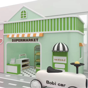 BEILAI Nuevo Material, Juego de Imitación Realista de Ciudad, Juego de Roles para Niños, Área de Juegos Interior Suave para Niños Pequeños - Product Image 6