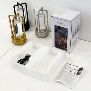 Camping <strong>Light</strong> Aluminum Led Battery Operated <strong>Table</strong> Lamp Outdoor Rechargeable Cordless Wireless Restaurant Lantern Portable Lamp - Product Image 3