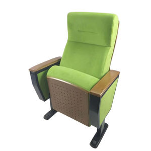 Venta directa de fábrica, sillas de auditorio de Metal personalizadas, nuevo diseño, muebles de Teatro de tela de estilo tradicional para uso en salas apilables - Product Image 2