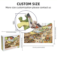 Fabrication de puzzles géants sur mesure avec impression personnalisée, pièces géantes, jeu de papier, service d'impression personnalisé, directement de l'usine OEM