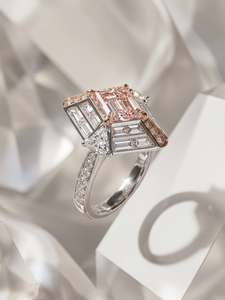Anillo de Diamante con Corte Brillante Asscher, Creado en Laboratorio, en Oro Amarillo Sólido de 9K, 10K, 14K, 18K, Oro Blanco, Oro Rosa, Anillo de Compromiso para Mujer - Product Image 6