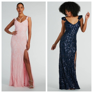 Ropa femenina europea más vendida - vestido sexy con lentejuelas tipo bandeau, elegante y versátil vestido largo de noche. - Product Image 2