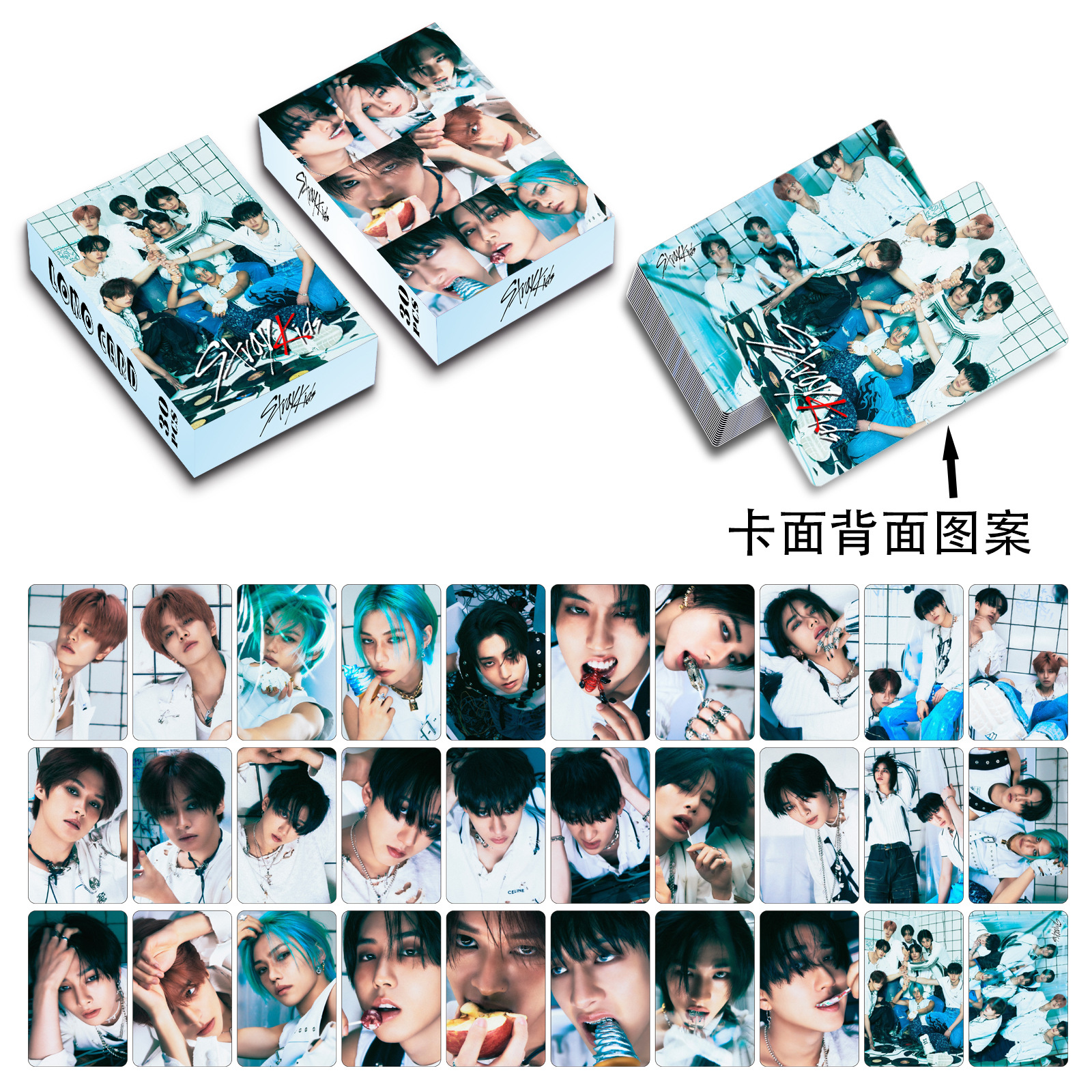 55Pcs/Set Box Kpop Groups Idols Photo Cards Straykids Photocard