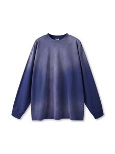 Camiseta Casual de Manga Larga con Estilo Hip Hop Urbano, Degradado Lavado, para Hombre y Mujer, Diseño Retro Holgado con Estampado de <span class=keywords><strong>Mono</strong></span> - Product Image 4