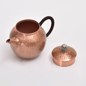Bouilloire à thé J11 300ml pour hôtel maison de thé théière en cuivre multifonction bouilloire cadeaux de pendaison de crémaillère robuste petit cuivre Po - Product Image 2