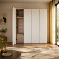 Armoire Moderne Simple et Luxueuse, Combinaison de Rangement de Vêtements Multifonctionnelle Personnalisée, Meuble de Chambre, Dressing, Penderie