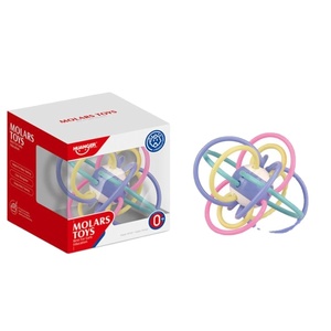 Anneaux de dentition pour bébés, jouets pour enfants, boule de <span class=keywords><strong>Manhattan</strong></span> unie, hochet de haute qualité, nouveau puzzle, molaires pour bébés, 2019 - Product Image 1