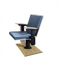 Silla Plegable VIP de Madera para Estadio, Asientos de Auditorio de Perfil Delgado, Asientos para Gradas con Tableta de Escritura, Sistema de Asientos Retráctiles, Impermeable