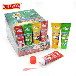 wholesale custom new product china liquid jam toothpaste chewing gum