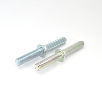 Factory Direct OEM verzinkter Kohlenstoffs tahl Stab Metall gerändelter Pass stift Spezial bolzens tange 4.8 8.8 Gewindes tangen