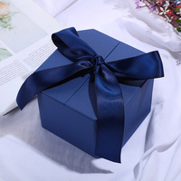 Petite invitation de fête de luxe prune imprimée sur mesure faveurs emballage doux cadeau de mariage boîte de chocolat boîte de bonbons avec ruban