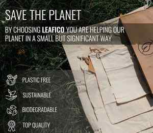 Eco Friendly Agricultural Products Food Fruits Biodegradable Linen Organic Cotton Bag Drawstring 40x50 - Product Image 5