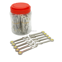 Ensemble de fumeur 3-en-1 en gros, 60 pièces/pot, accessoires de fumage, nettoyeur de pipe à tabac, pipe de fumer avec couteau 3-en-1, boîte individuelle