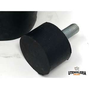 Soporte antivibración de goma cilíndrica PM con tornillo macho M6 - Product Image 3