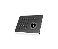 Clavier robuste IP65 avec trackball mécanique amovible de 38 mm pour environnements difficiles