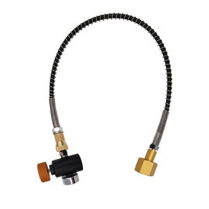 Kit adaptateur de tuyau pour bouteille de soda sans valve de purge pour Sodastream, pour le remplissage de CO2 à partir d'un grand réservoir CO2 W21.8-14 - Product Image 4