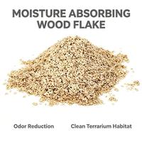 Fourniture en gros d'accessoires pour terrarium, copeaux de bois de peuplier, litière pour reptiles