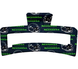 Pinza de Pelo con Diseño de Garra de los <span class=keywords><strong>Seattle</strong></span> Seahawks, Personalizada al por Mayor, de Alta Calidad, para Uso Diario, Accesorio Promocional para Fiestas y Celebraciones - Product Image 2
