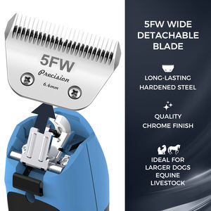 منتج جديد احترافي للعناية بالحيوانات الأليفة A5 شفرة واسعة ماكينة قص الحيوانات الأليفة عالية الكربون الصلب شفرة واسعة 3FW/4FW/5FW/7FW/10FW/30W - Product Image 5