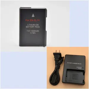 <span class=keywords><strong>Batterie</strong></span> d'appareil photo EL14 EN-EL14 haute performance <span class=keywords><strong>pour</strong></span> <span class=keywords><strong>Nikon</strong></span> <span class=keywords><strong>D5500</strong></span> D5300 D5200 D3200 D3300 D5100 P7800 P7700 P7100 P7000 chargeur MH-24 - Product Image 3
