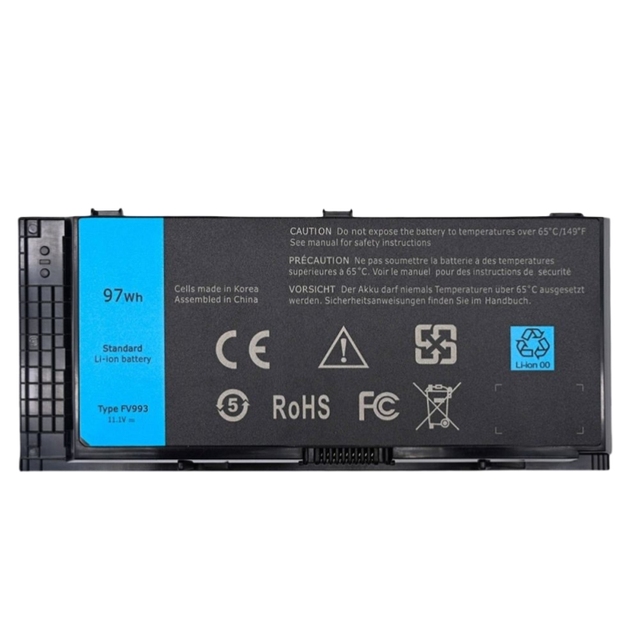 New Wholesale High Capacity FV993 11.1V 97Wh 9-Cell Laptop Battery for Dell M4700 M4600 M6700 M6600 FV993 97Wh