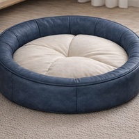 Grenzüberschreitend Beliebtes XL Leder-PP-Haustierbett für Kleine und Mittelgroße Hunde und Katzen, Indoor-Sofa, Atmungsaktiv, Wasserdicht, Wärmend für Alle Jahreszeiten