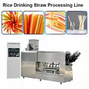 Prime Quality Good Price Environmental Biodegradable Drinking Rice Straw Making Machine Production Line