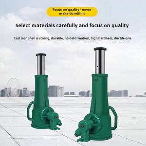 Equipo de elevación de gato de tornillo de vehículo pequeño para la industria de la construcción 10t 20t Gato mecánico de coche de trinquete de manivela de perfil bajo - Product Image 4