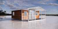 Maison mobile préfabriquée Skyacross 20FT à installation rapide, extensible, avec chambre à coucher