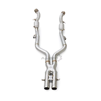 Pour Mercedes-Benz SL600 5.5T R230 2002-2011 : Downpipe 100/200/300 cellules isolé, collecteur d'échappement en X, système d'échappement pour amélioration de puissance