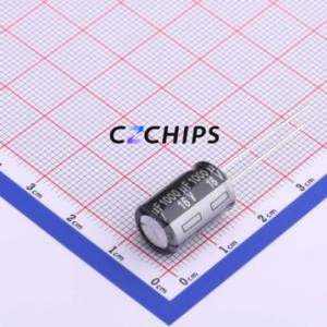 ECA1CHG102ตัวเก็บประจุอลูมิเนียมอิเล็กโทรไลติกผ่านรู D10xL16mm 1000uF 20% 16V 560mA-120Hz - Product Image 1