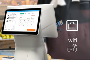 Terminal de pago POS rentable de 15.6 pulgadas con sistema Windows/Android para tiendas minoristas y supermercados con pantalla para el cliente - Product Image 4
