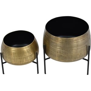 Jardinière en métal élégante avec support pour balcon, jardin, salon et bureau, arrangement de plantes décoratif - Product Image 6