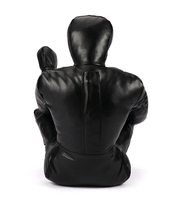 Équipement d'arts martiaux, mannequin de lutte BJJ en cuir BondTex de 165 cm en position assise