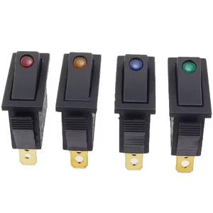 Interruptor basculante de 3 pines KCD3 ON-OFF, 2ª posición, mini ojo de gato con LED, CA 16A 250V, patas de cobre/<span class=keywords><strong>contactos</strong></span> plateados - Product Image 5