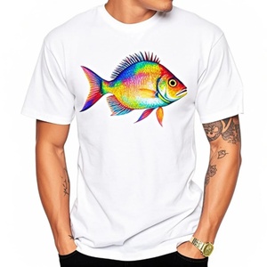 เสื้อยืดสีขาวผ้าฝ้าย 100% สำหรับพิมพ์ลาย DTF และรีดร้อน ระบายอากาศได้ดี ไม่เป็นขุย แขนสั้น เสื้อยืดผู้ชาย ขายส่ง - Product Image 6