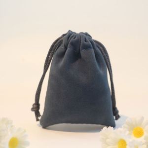 Custom Logo Velvet Portable <b>Jewelry</b> Pouch Wholesale Thickened Plush Drawstring Bag Personalized <b>Packaging</b> Pouch for Jewellery - Product Image 2